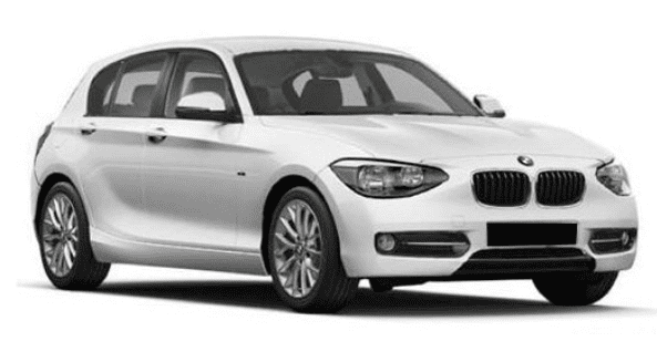 BMW 1 Series in het wit